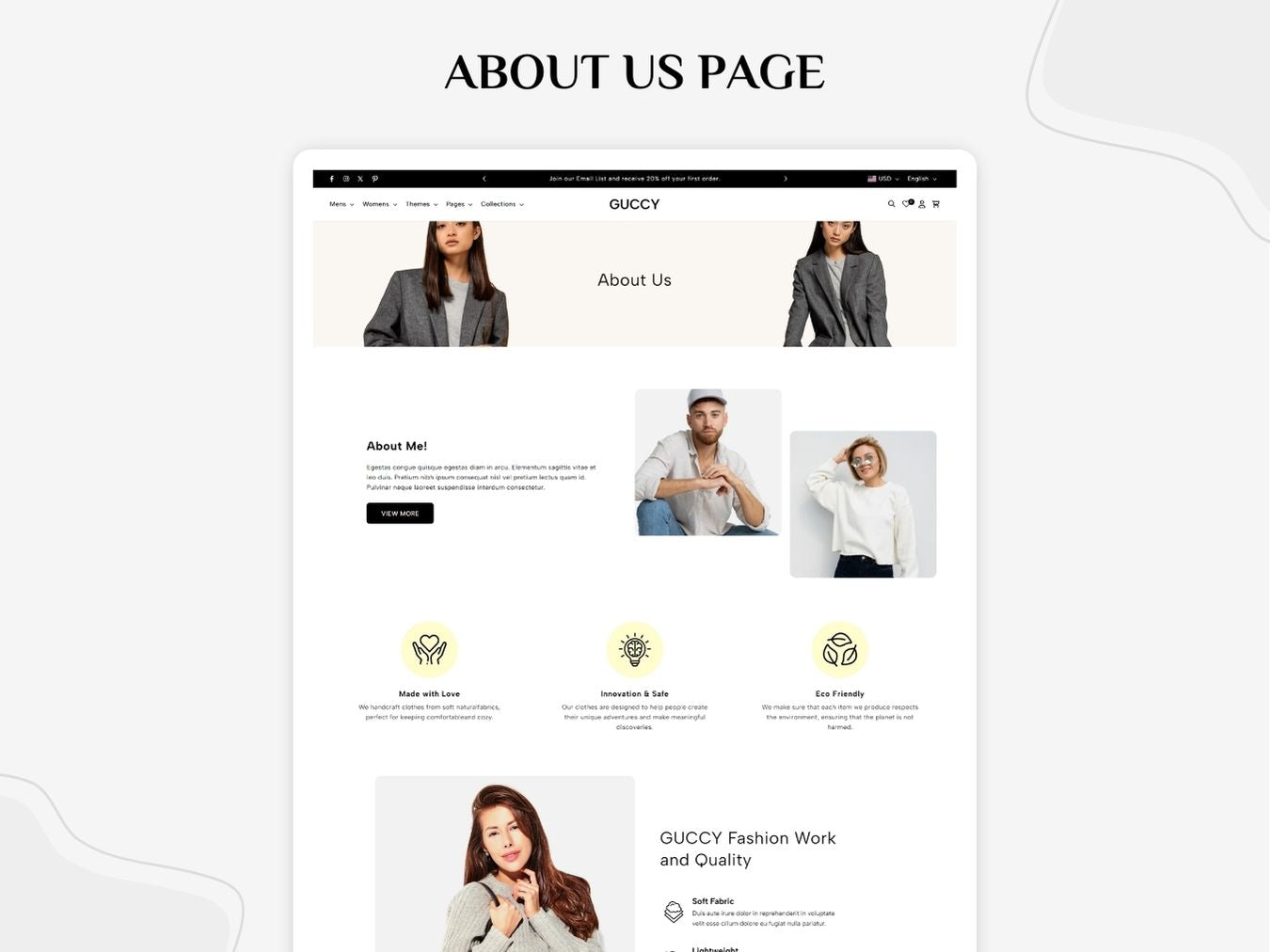 Guccy - Premium Fashion Shopify Template | O.S 2.0