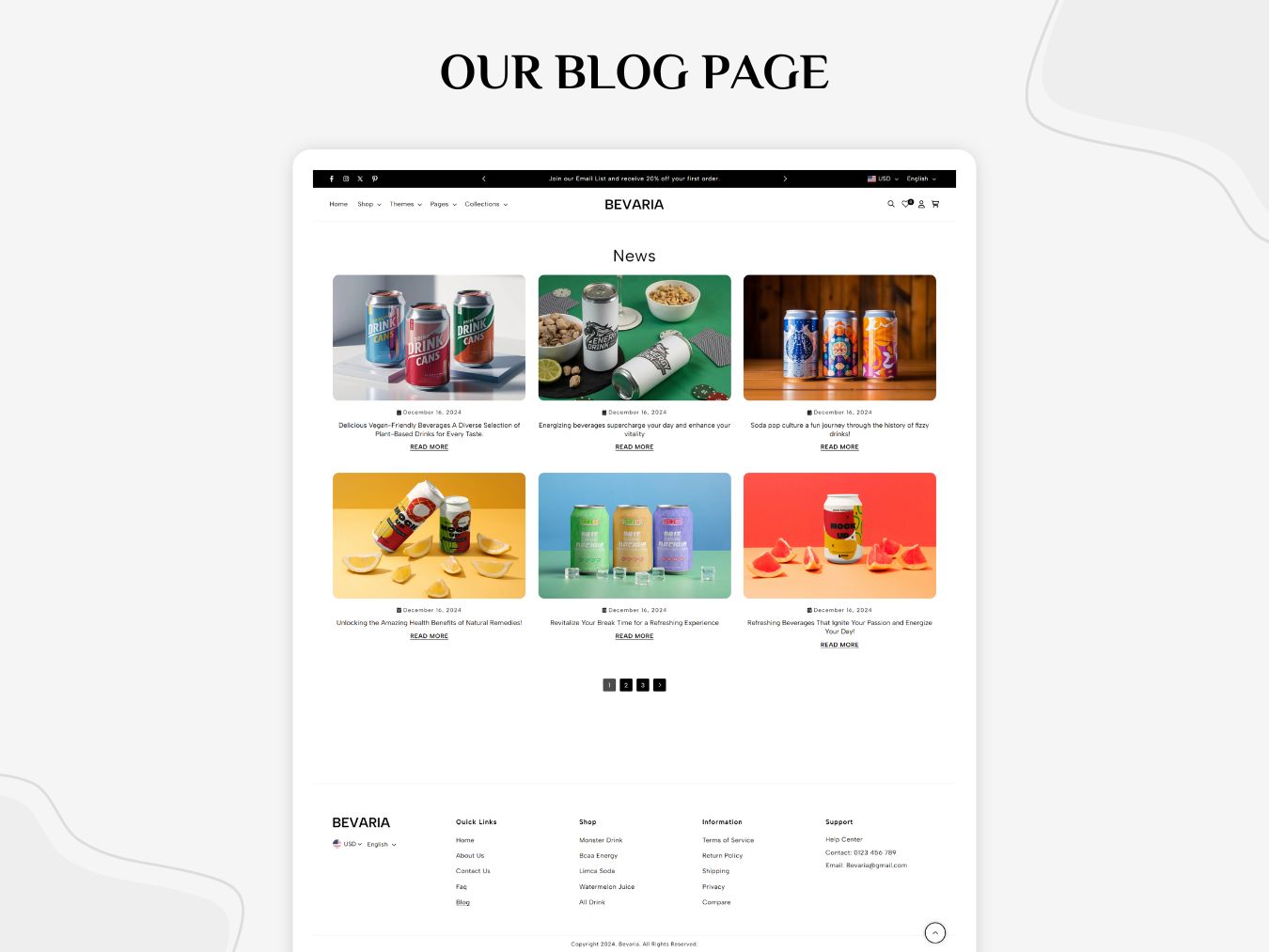 Bevaria - Sophisticated Beverage Shopify Template | O.S 2.0