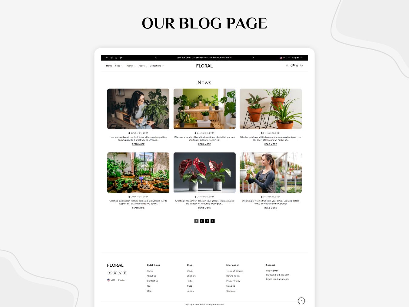 Plantrex - Beautiful Flower Shop Shopify Template | O.S 2.0