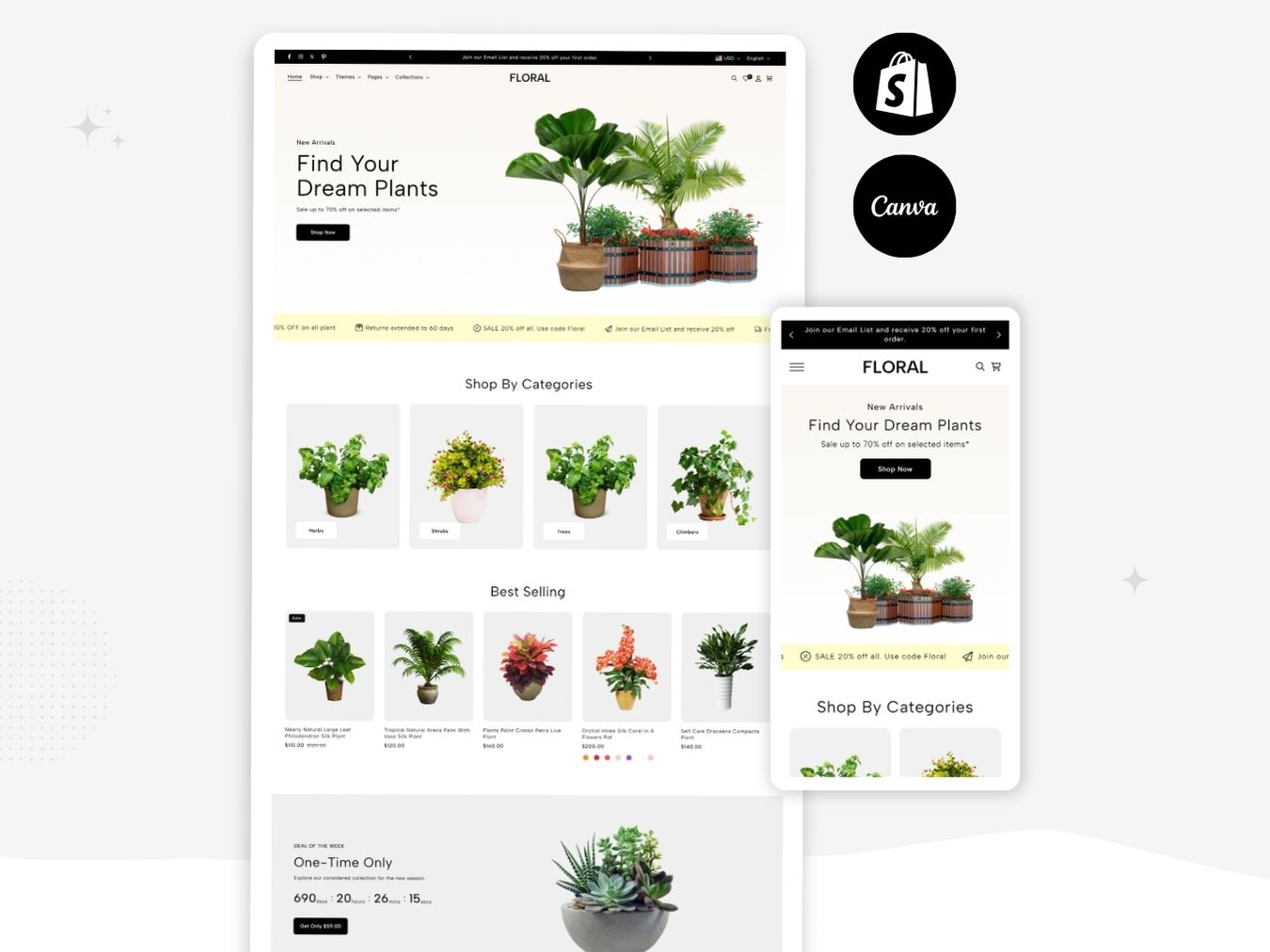 Plantrex - Beautiful Flower Shop Shopify Template | O.S 2.0