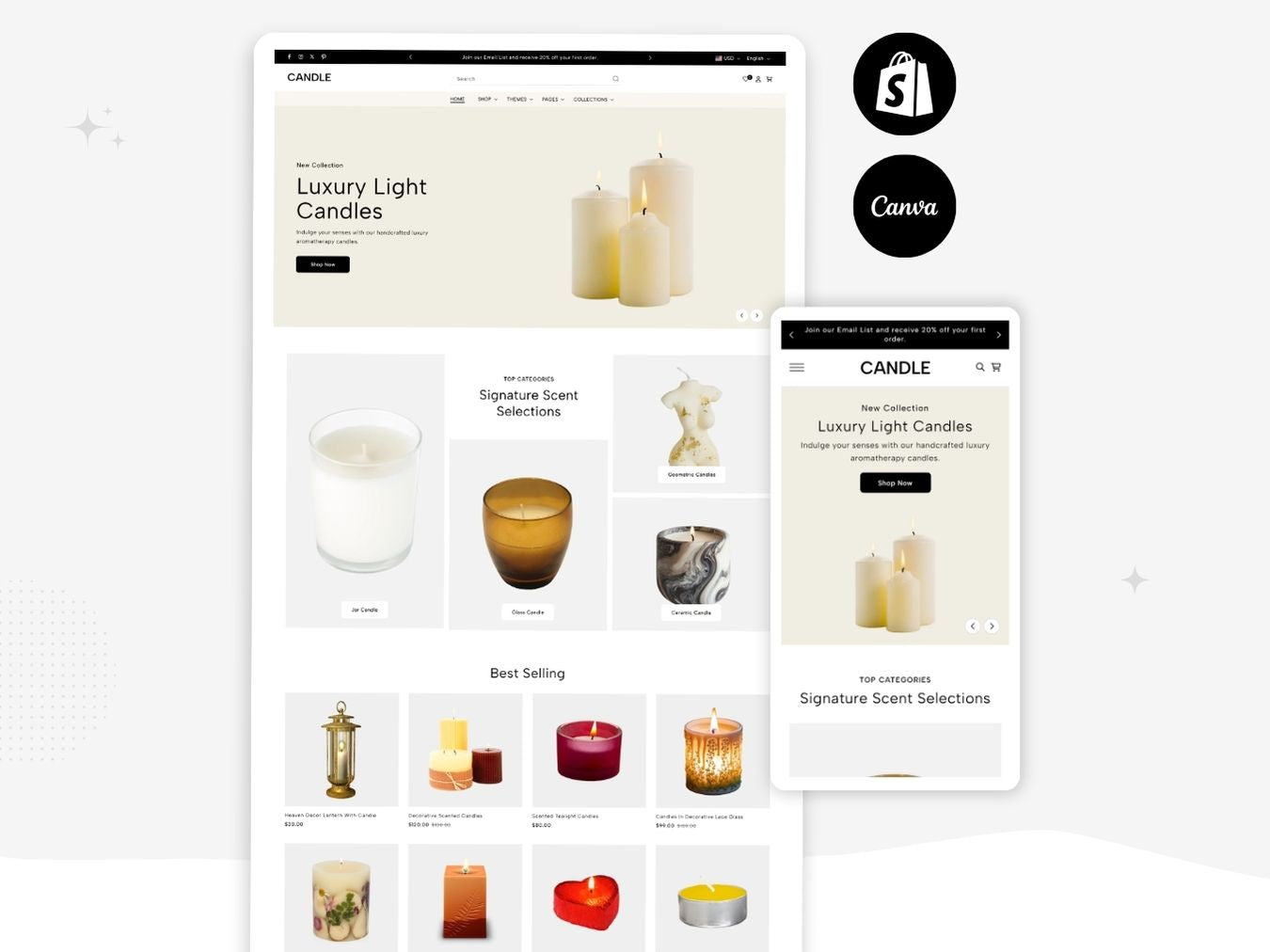 Candle - Luxurious Candle Shopify Theme | O.S 2.0