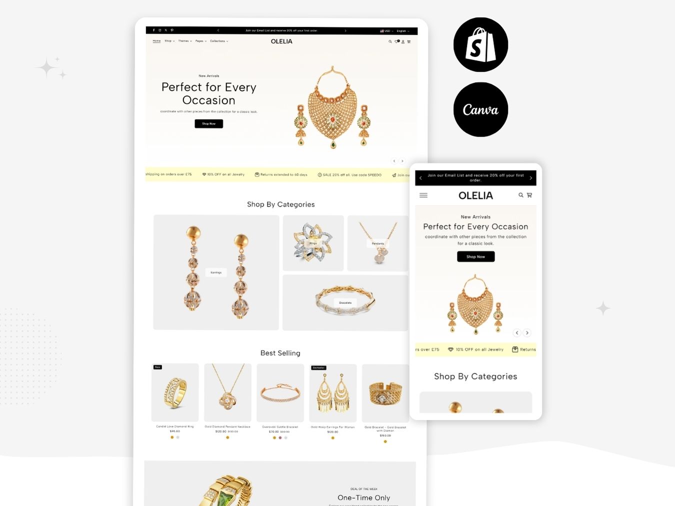 Olelia Jewelry - Exquisite Jewelry Shopify Template | O.S 2.0