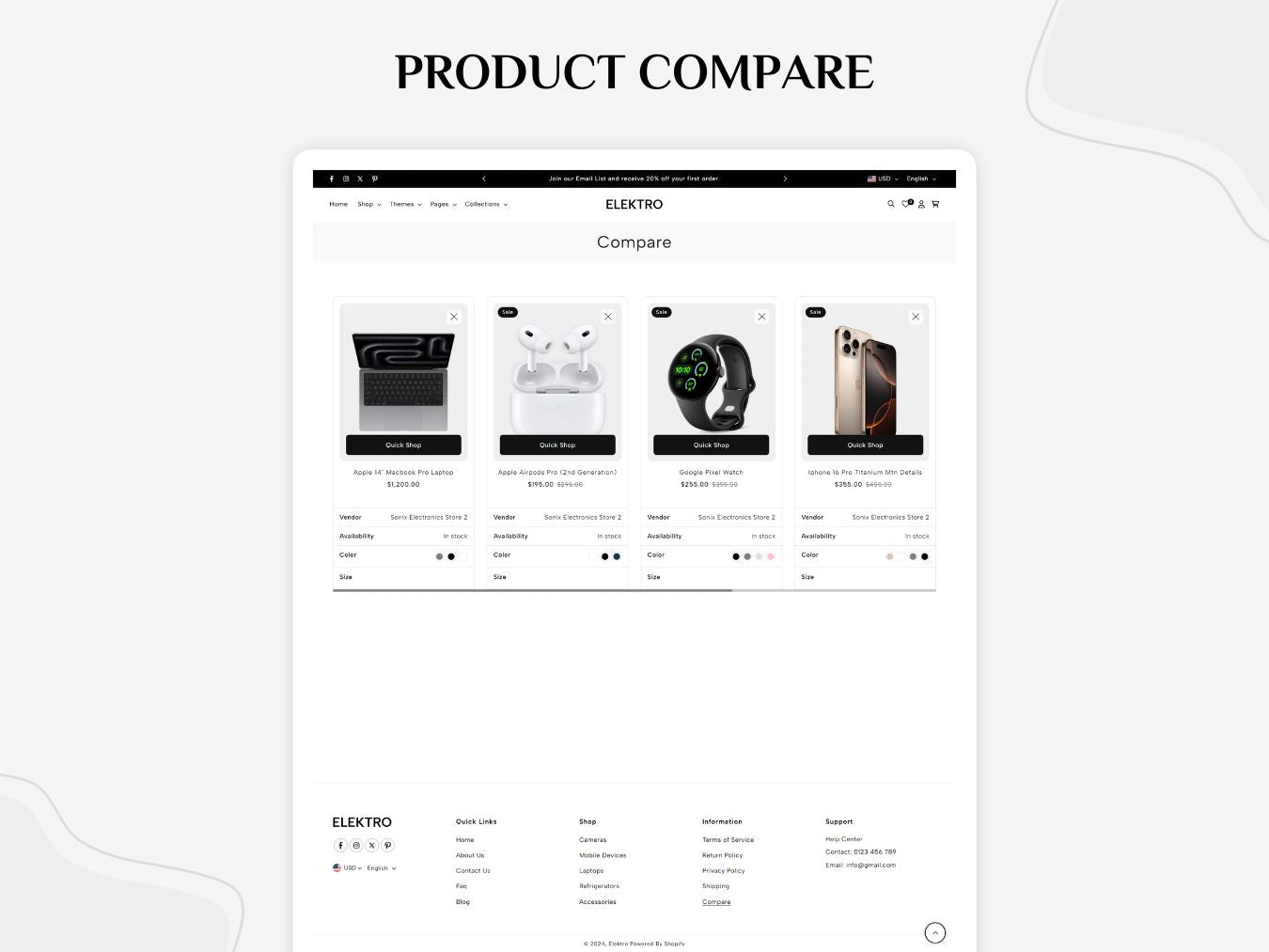 Elektro - Cutting-Edge Electronics Shopify Template | O.S 2.0