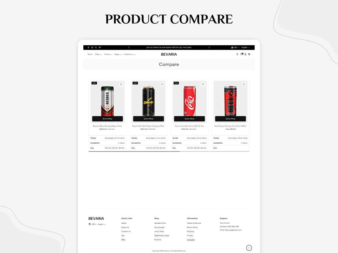 Bevaria - Sophisticated Beverage Shopify Template | O.S 2.0