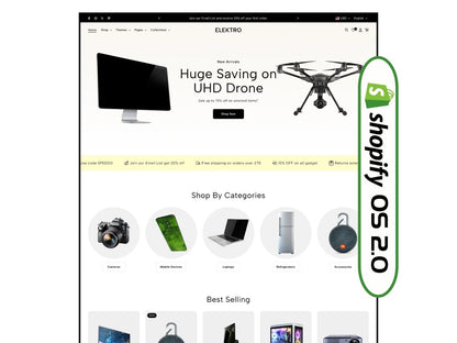 Elektro - Cutting-Edge Electronics Shopify Template | O.S 2.0