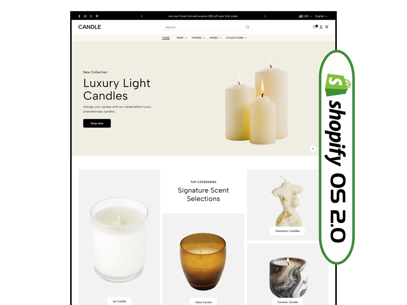 Candle - Luxurious Candle Shopify Theme | O.S 2.0