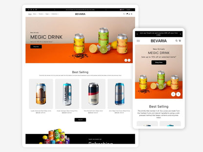 Bevaria - Sophisticated Beverage Shopify Template | O.S 2.0