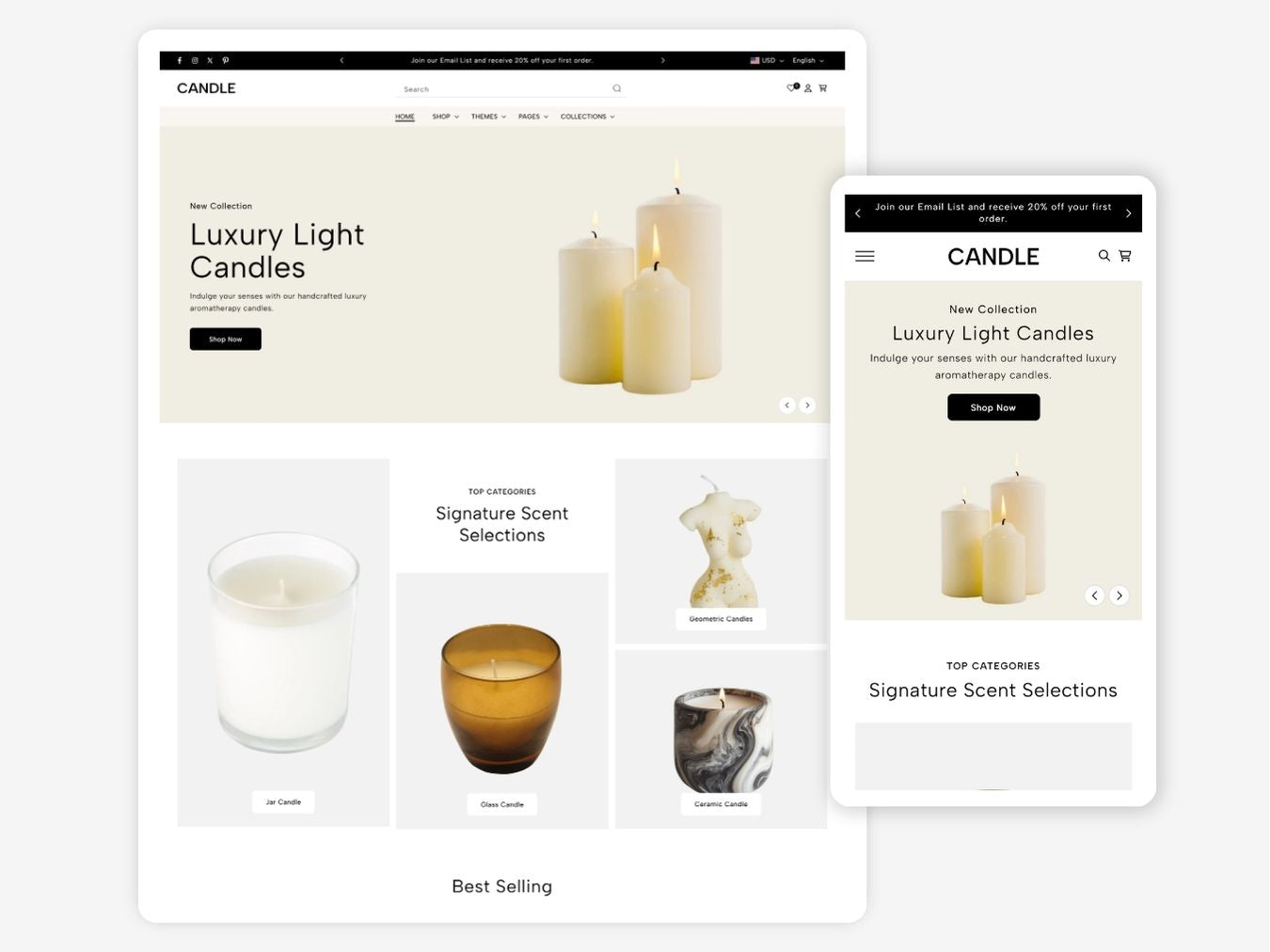 Candle - Luxurious Candle Shopify Theme | O.S 2.0