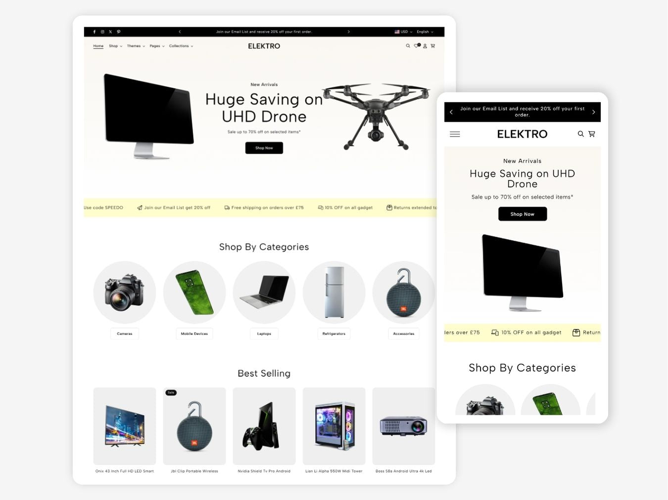 Elektro - Cutting-Edge Electronics Shopify Template | O.S 2.0