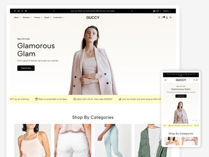 Guccy - Premium Fashion Shopify Template | O.S 2.0