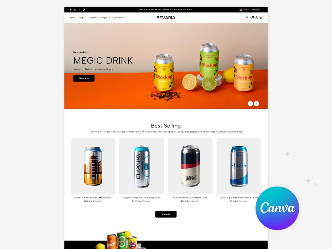 Bevaria - Sophisticated Beverage Shopify Template | O.S 2.0