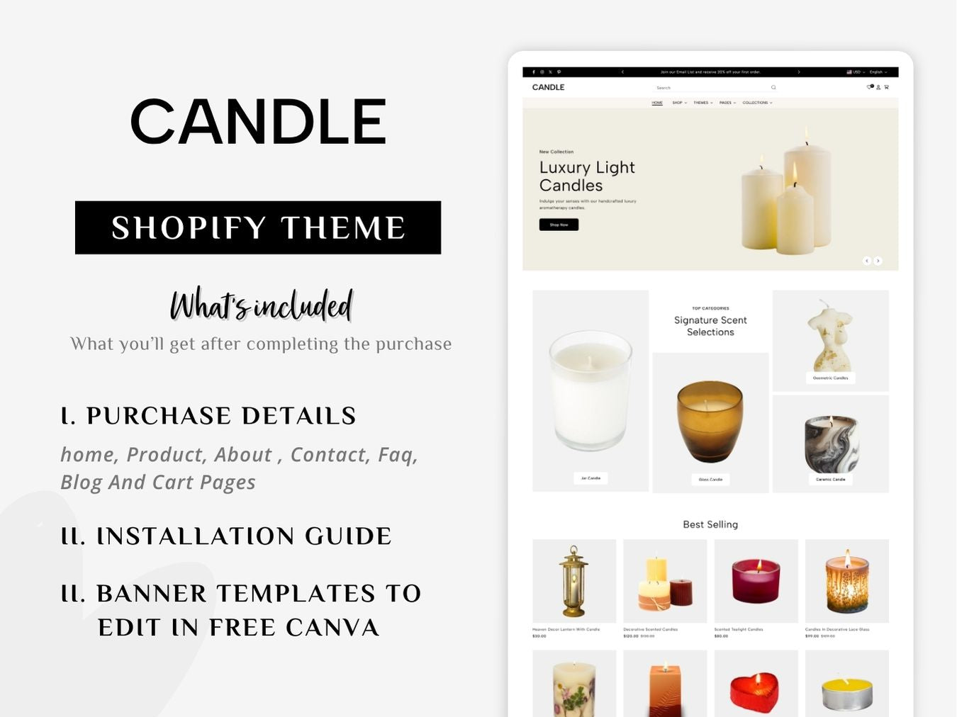 Candle - Luxurious Candle Shopify Theme | O.S 2.0