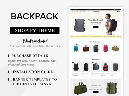 Backpack - Stylish Travel Gear Shopify Template | O.S 2.0