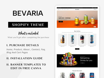 Bevaria - Sophisticated Beverage Shopify Template | O.S 2.0