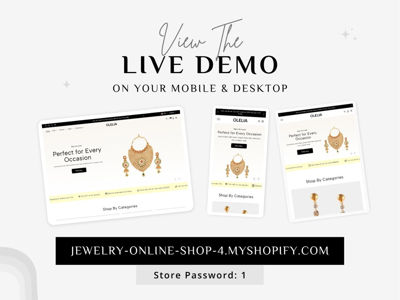 Olelia Jewelry - Exquisite Jewelry Shopify Template | O.S 2.0