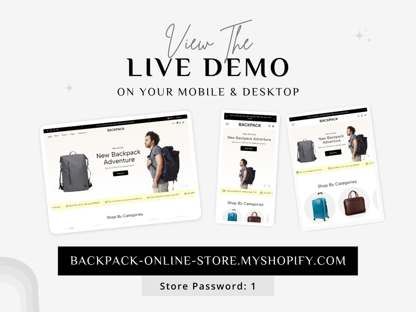 Backpack - Stylish Travel Gear Shopify Template | O.S 2.0