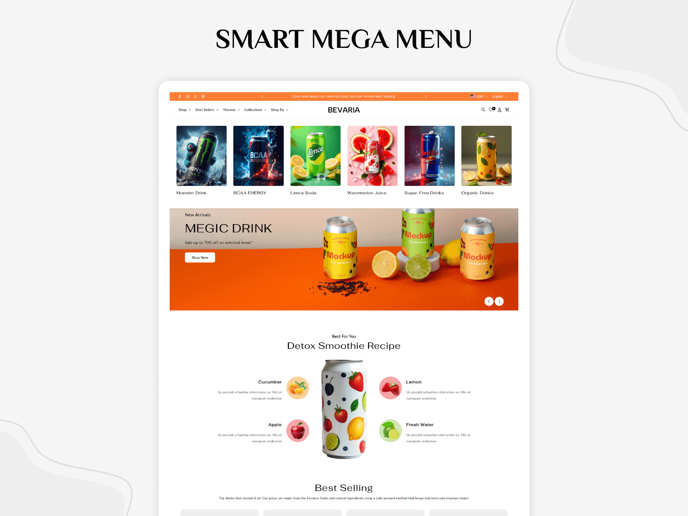 Bevaria - Sophisticated Beverage Shopify 2.0 Template