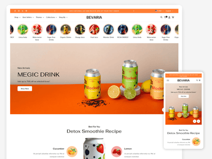 Bevaria - Sophisticated Beverage Shopify 2.0 Template