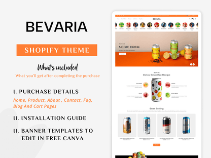 Bevaria - Sophisticated Beverage Shopify 2.0 Template