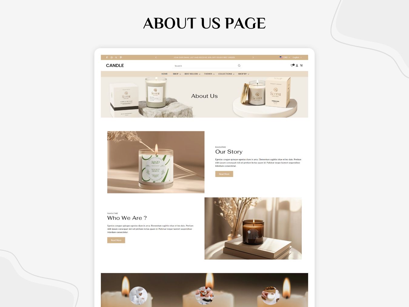 Candle - Luxurious Candle Template | Shopify 2.0 Template