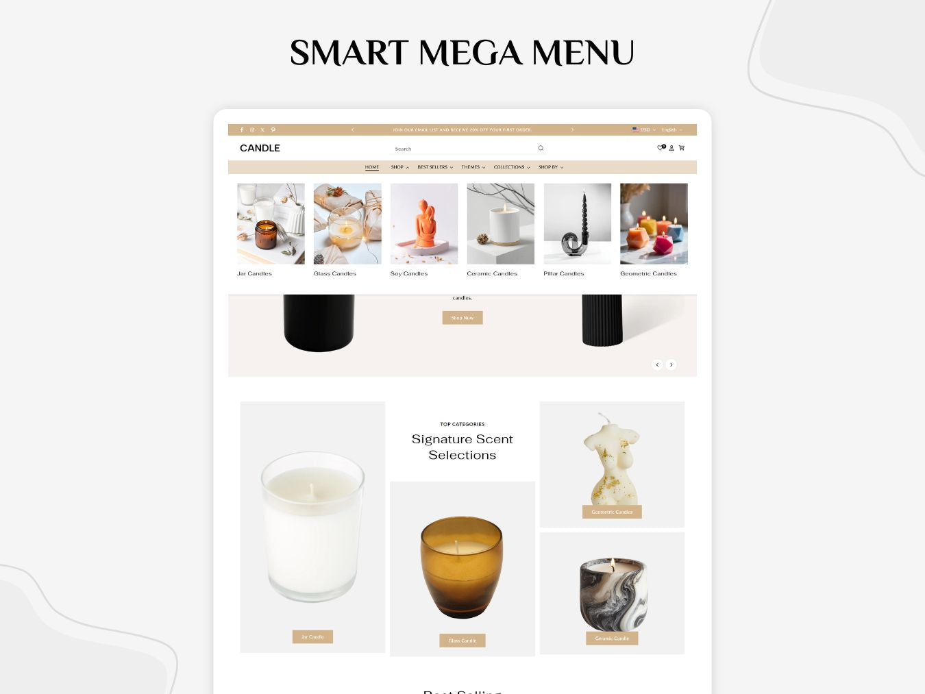 Candle - Luxurious Candle Template | Shopify 2.0 Template