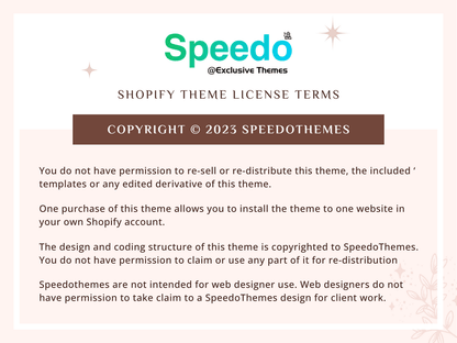 Speedo themes copyright