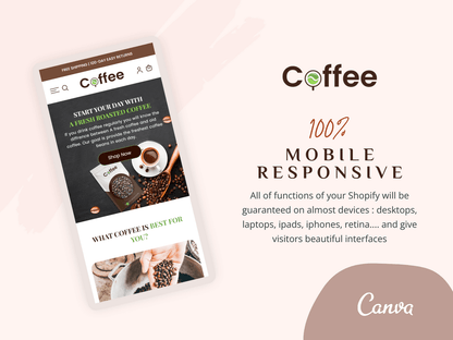 Customizable Coffee Website Template