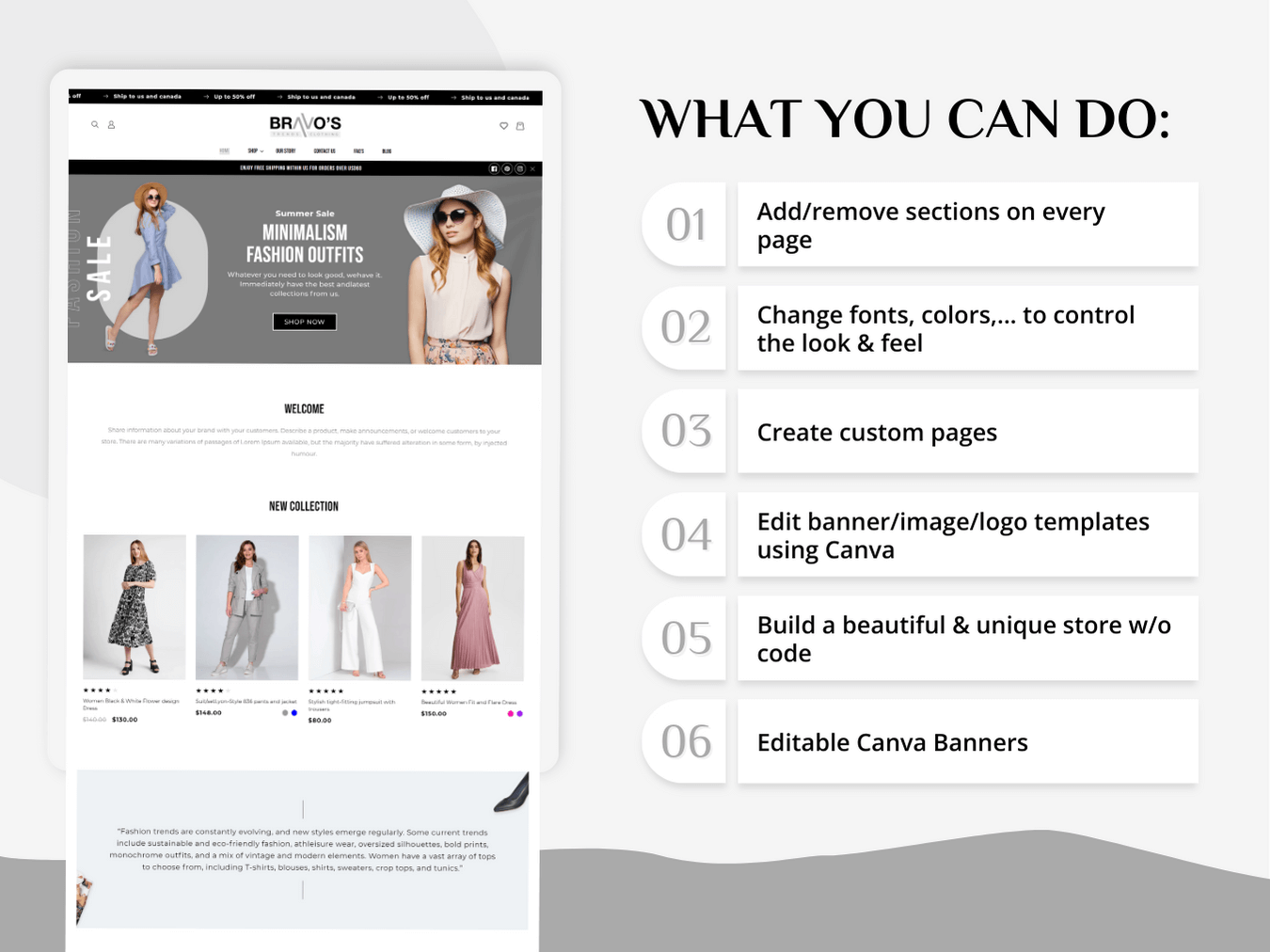 Fashionable Shopify themes