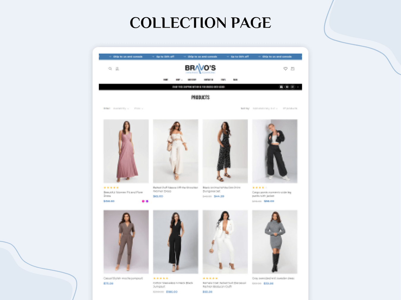 Clothing brand website theme