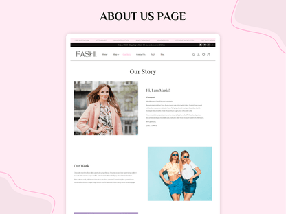 Clean Fashion Light Pink - Best fashion shopify templates | O.S 2.0