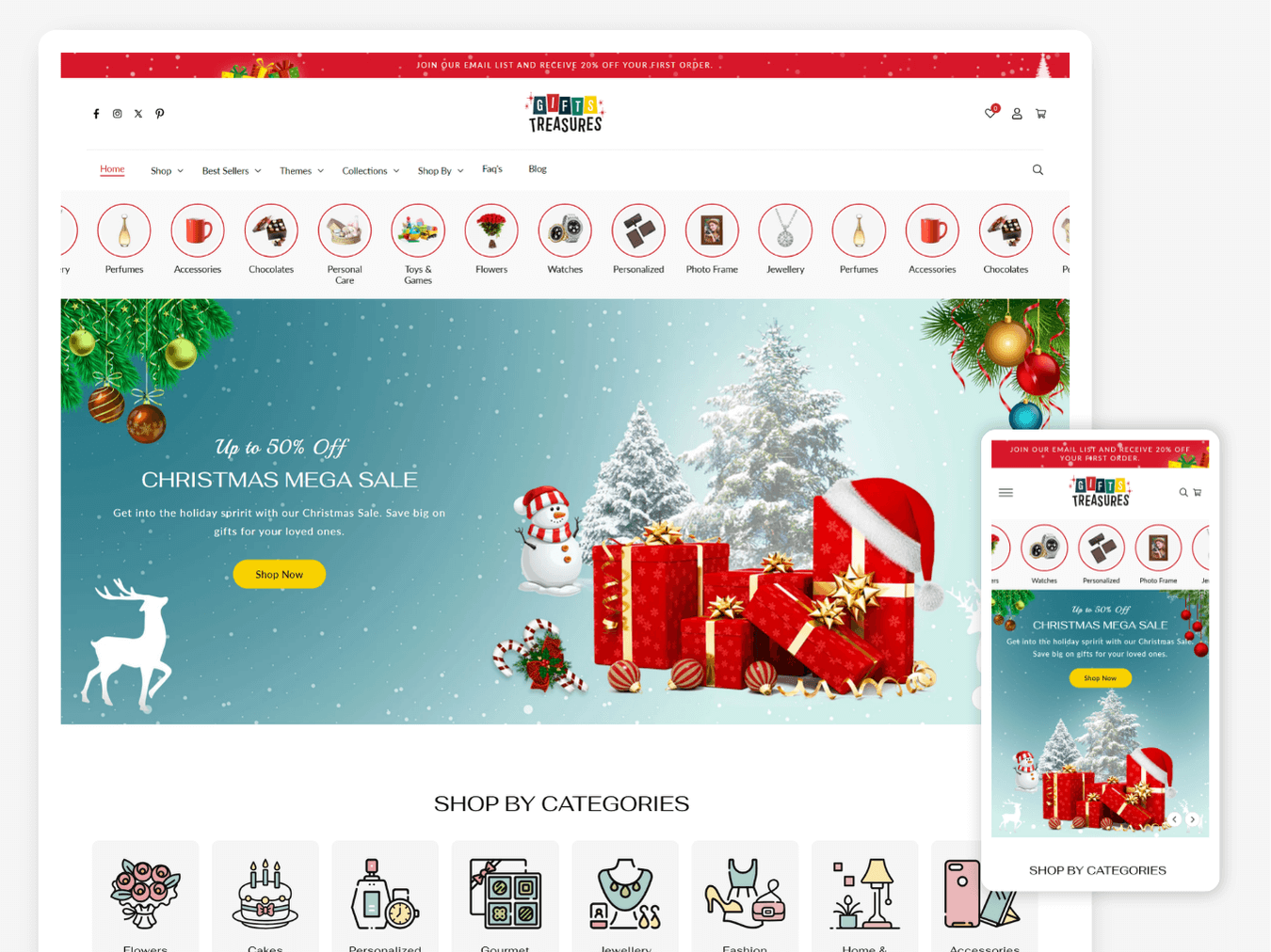 Gifts Treasures - Shopify Gifts 2.0 Theme