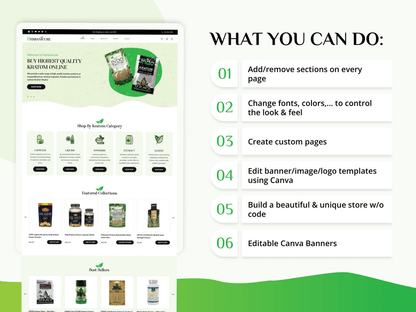 shopify theme for supplement store