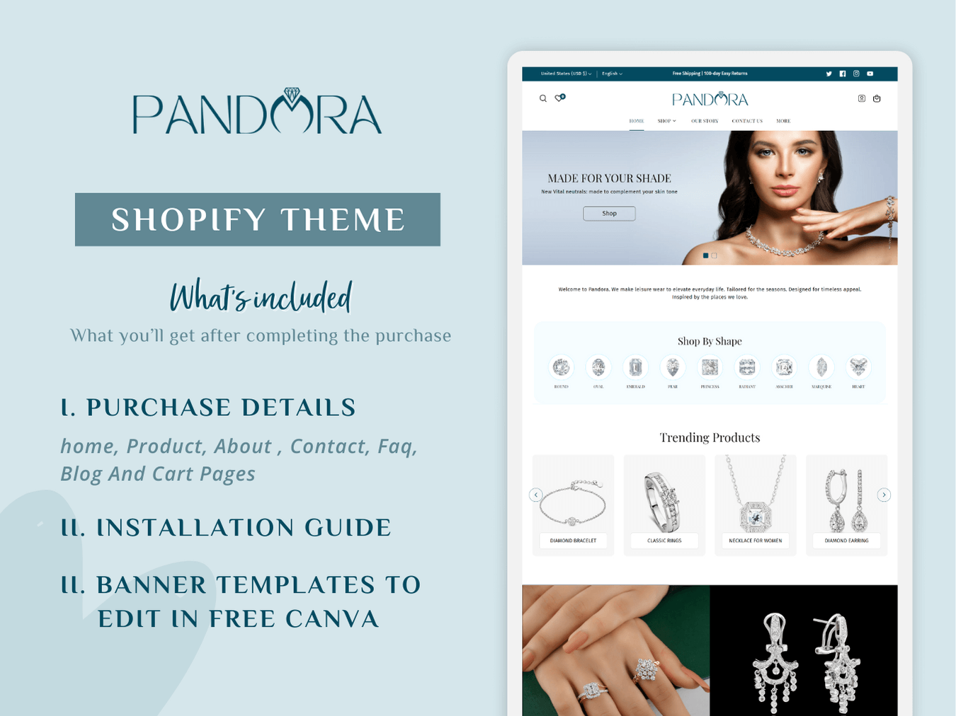 Pandora Bracelet with Charms – Inayat Diamonds