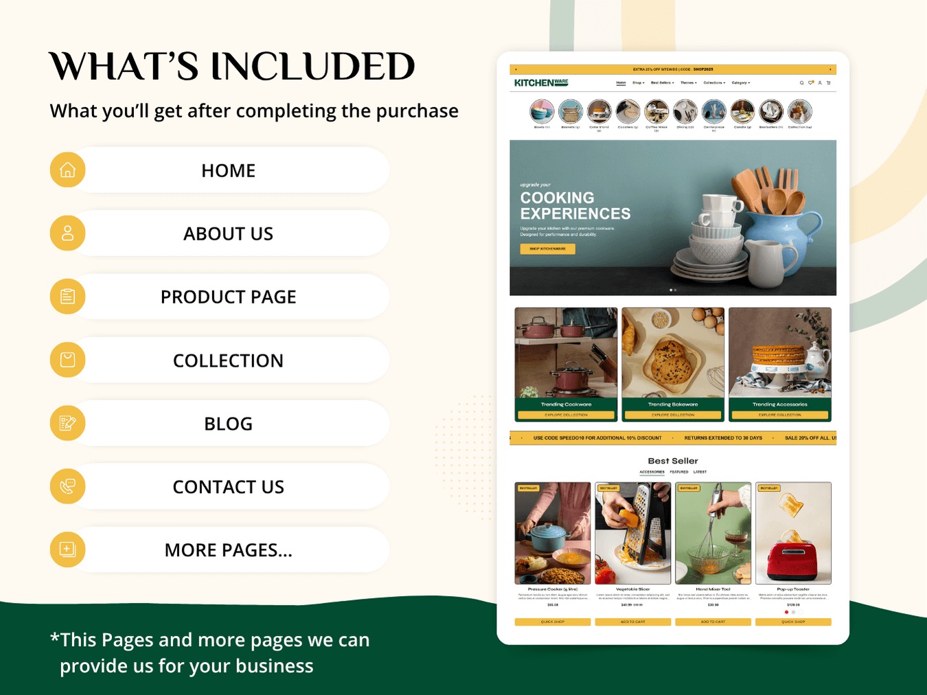 Best Kitchen Ware Store | Shopify 2.0 Template