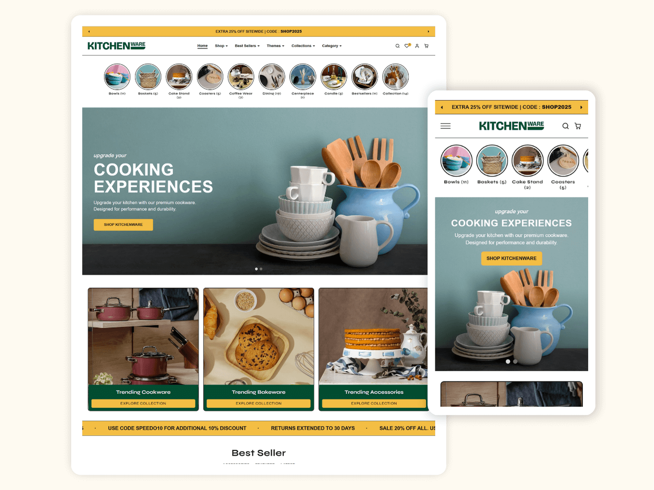 Best Kitchen Ware Store | Shopify 2.0 Template