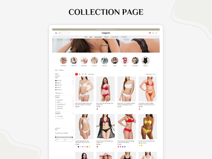 Lingerie - Best Bikini Themes | Shopify 2.0 Theme