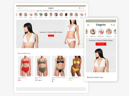 Lingerie - Best Bikini Themes | Shopify 2.0 Theme