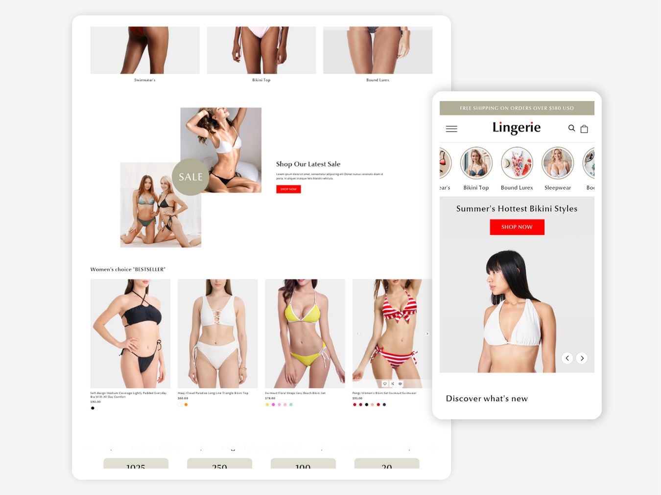 Lingerie - Best Bikini Themes | Shopify 2.0 Theme