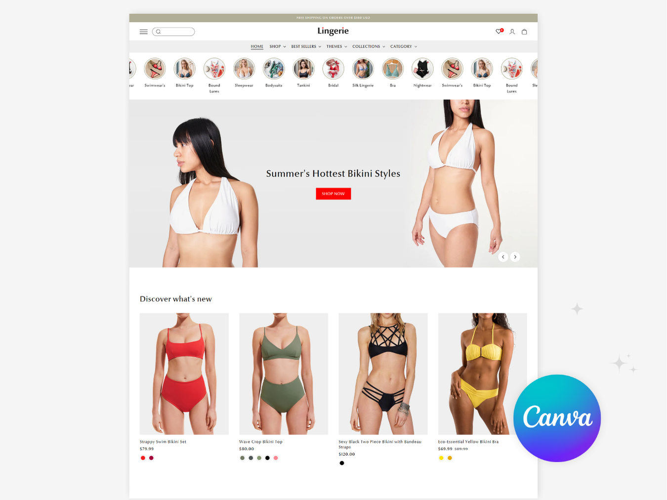 Lingerie - Best Bikini Themes | Shopify 2.0 Theme
