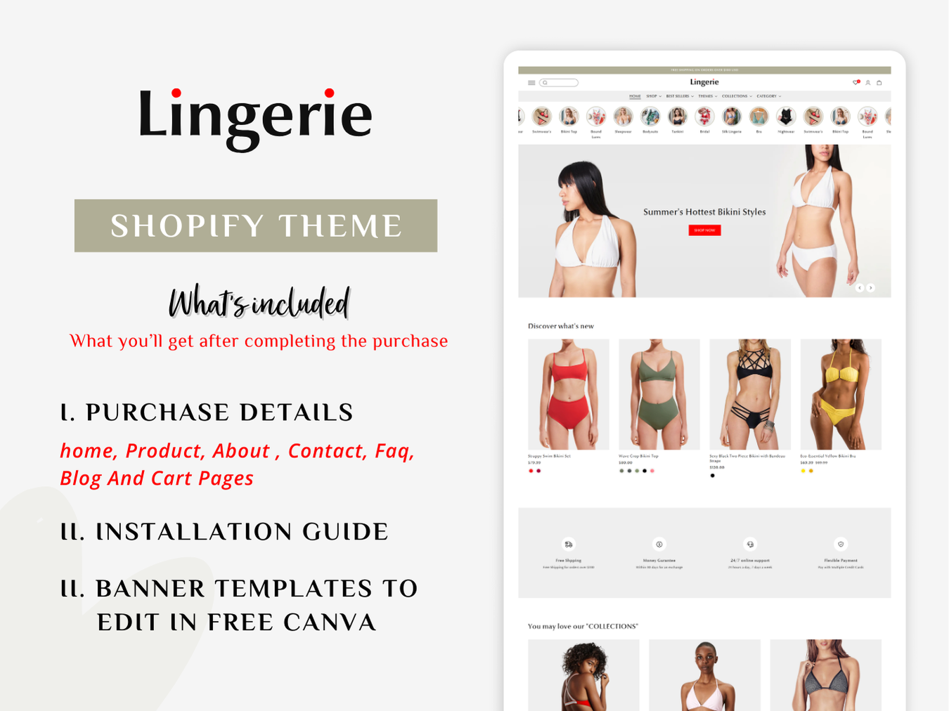 Lingerie - Best Bikini Themes | Shopify 2.0 Theme