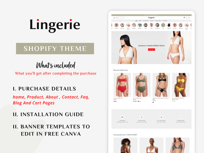 Lingerie - Best Bikini Themes | Shopify 2.0 Theme