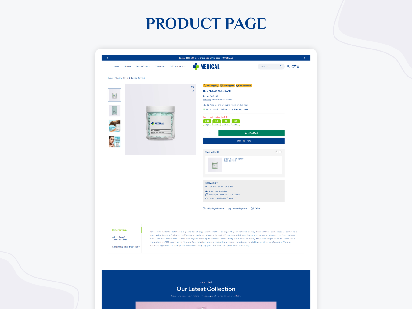 Medical - Best Medical Store | Shopify 2.0 Theme