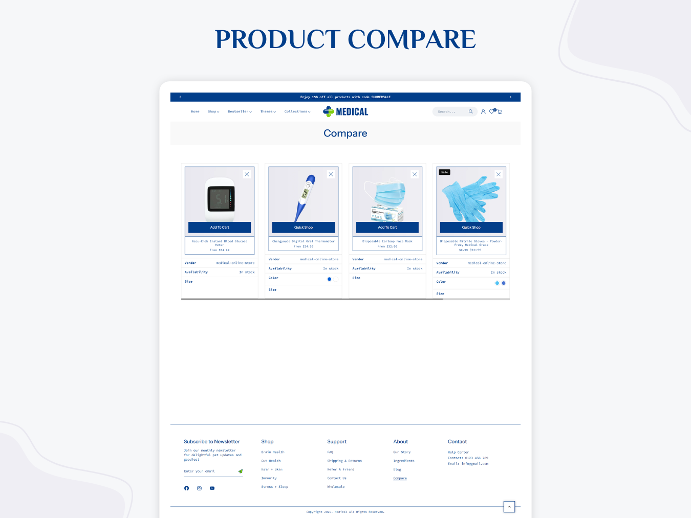 Medical - Best Medical Store | Shopify 2.0 Theme