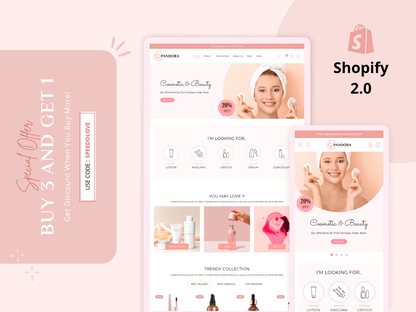 Mobile-friendly Beauty Website