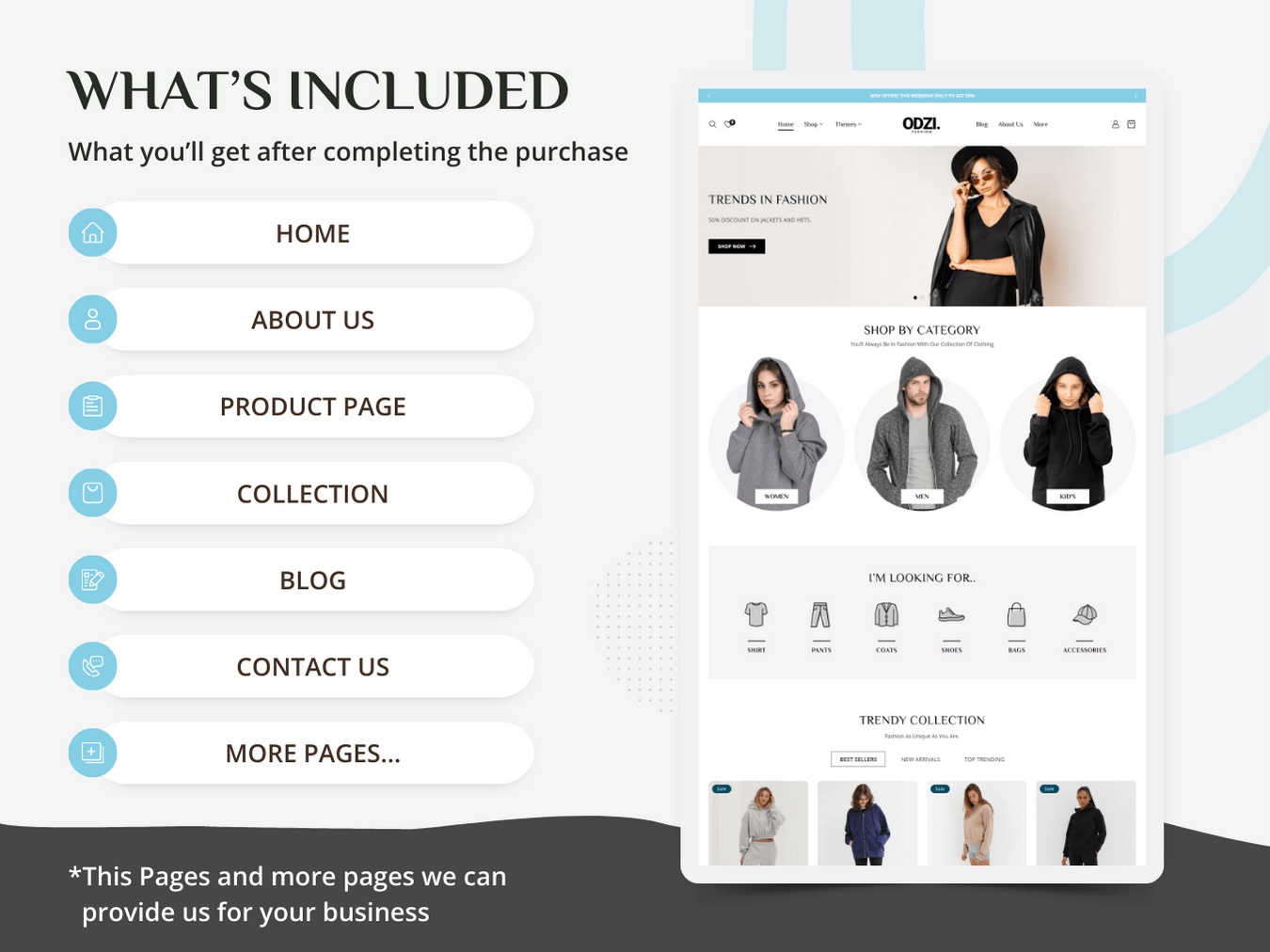 ODZI Best Shopify Fashion Themes – speedothemes