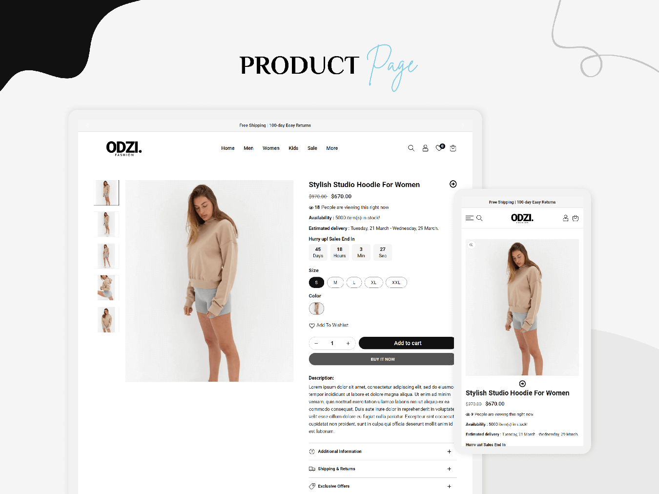 Odzi - Best Shopify Theme For Clothing Store