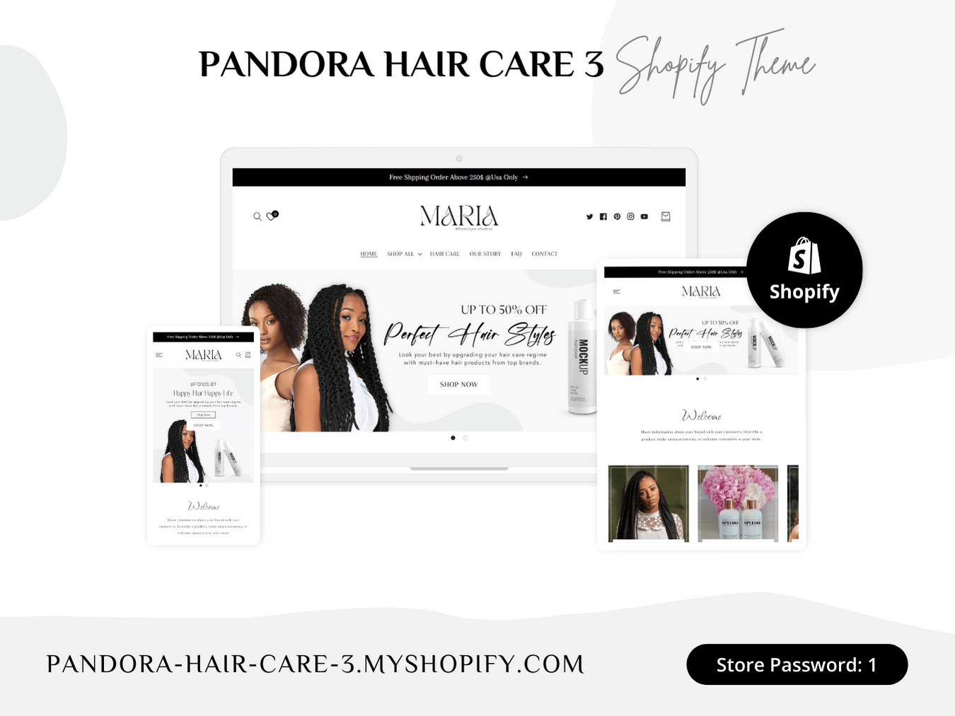 MARIA - Premium Shopify Hair Salon Theme | OS 2.0