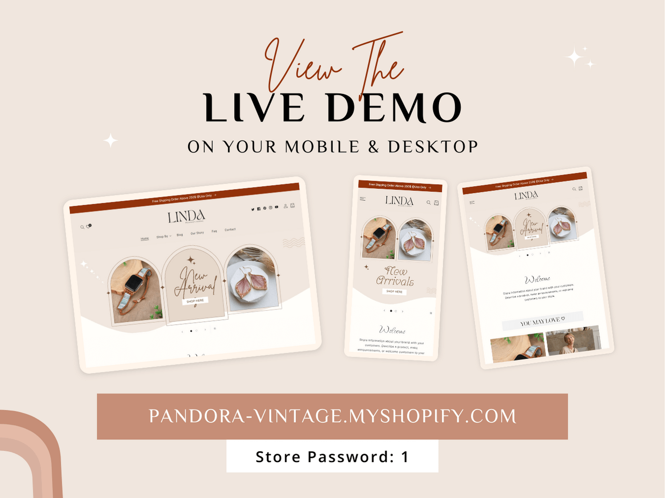 LINDA Shopify Jewelry Theme