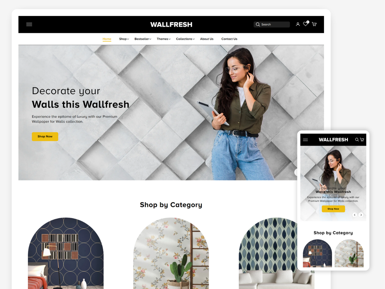 WallFresh - Premium Shopify Wallpaper Themes | Shopify 2.0 Theme