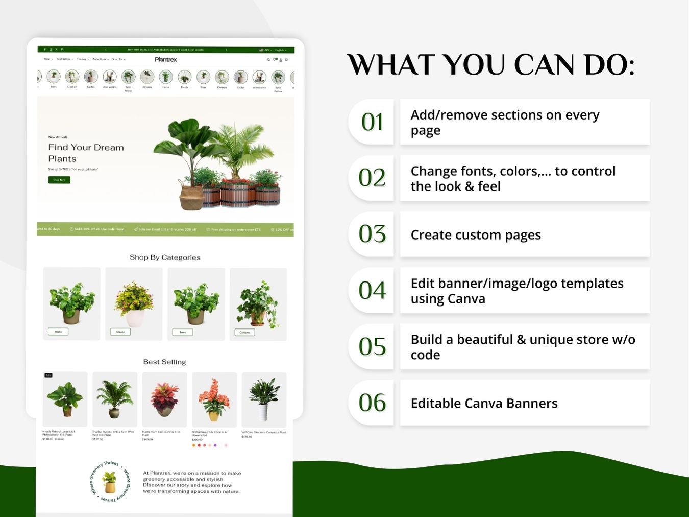 Plantrex - Beautiful Flower Shop | Shopify 2.0 Template